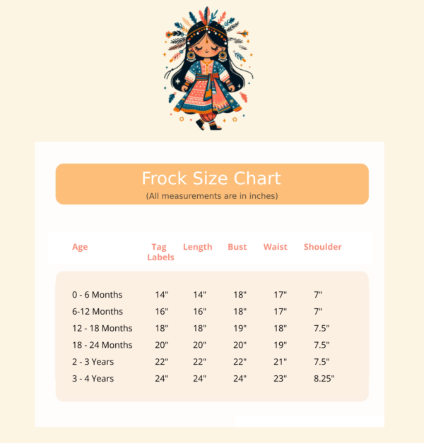 KanyaKala Size Chart