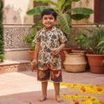 kalamkari kids co-ord set
