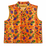 Kids Gold Peacock Brocade Ethnic Jacket